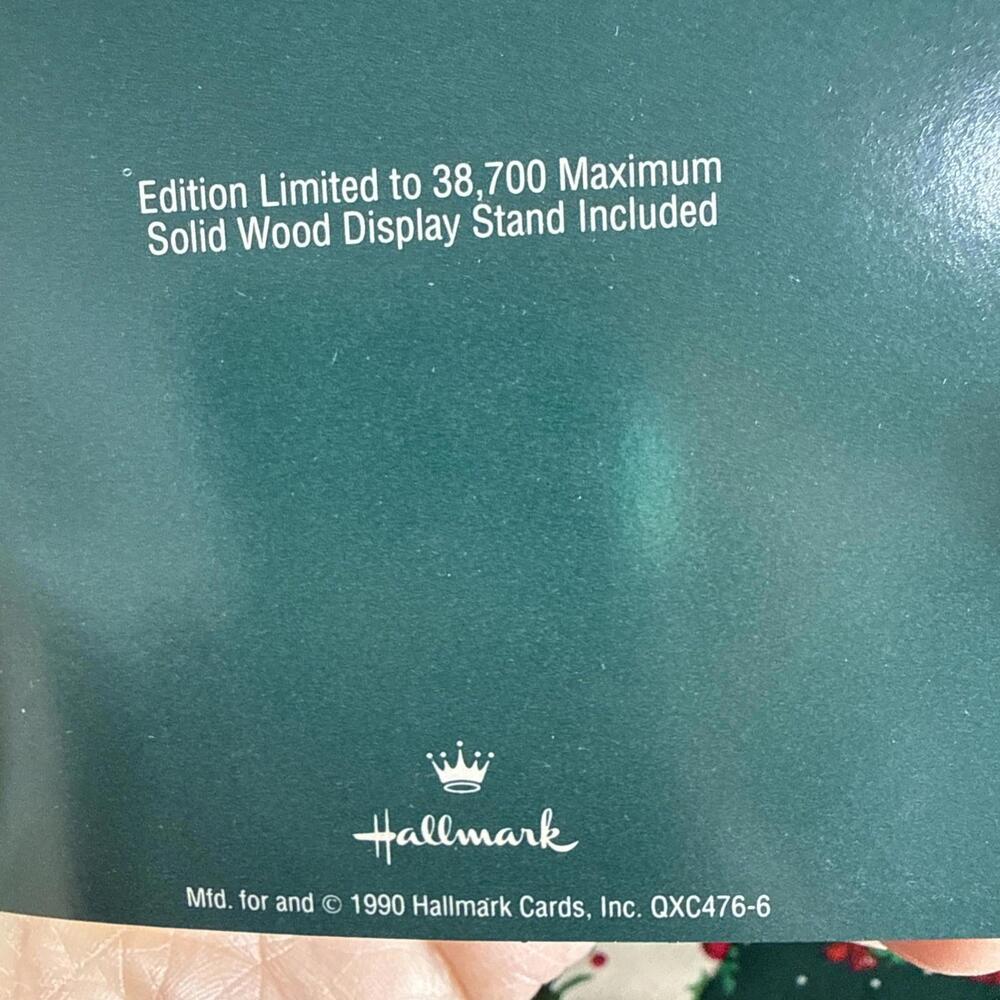 VTG Hallmark Christmas Express Train Ornament Steam Locomotive Limited Edition - Picture 10 of 10